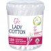 Lady Cotton Ватні палички Lady Cotton в банці 100 шт. (4823071607581)