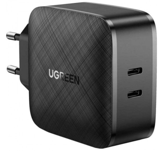 Ugreen Зарядний пристрій Ugreen CD216 66W 2xType-C PD Charger (Black) (70867)