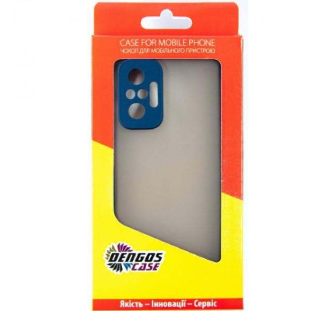 Чохол до мобільного телефона Dengos Matte Xiaomi Redmi Note 10 Pro (blue) (DG-TPU-MATT-78)