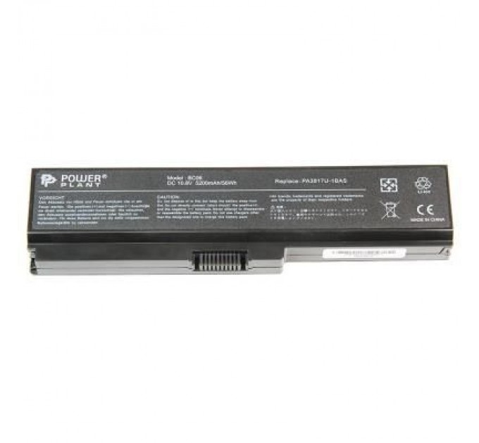PowerPlant Акумулятор до ноутбука TOSHIBA Satellite L750 (PA3817U-1BAS) 10.8V 5200mAh PowerPlant (NB510092)