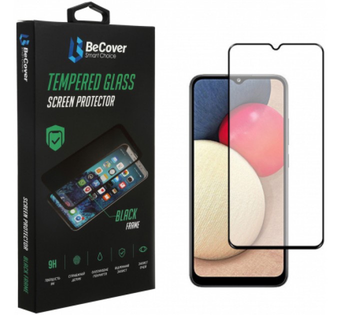 BeCover Скло захисне BeCover Samsung Galaxy A03s SM-A037 Black (706776)