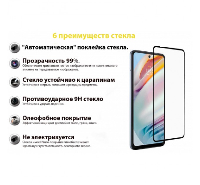 BeCover Скло захисне BeCover Motorola Moto G60 / G60s Black (706899)