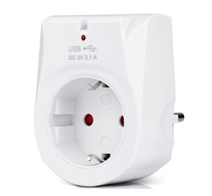 Зарядний пристрій REAL-EL 2*USB 10W (CS-25)