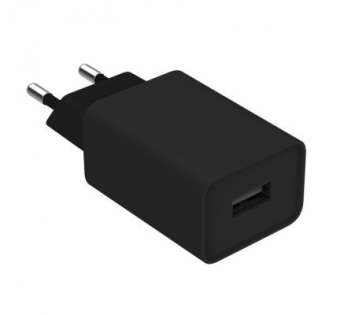 ColorWay Зарядний пристрій ColorWay 1USB AUTO ID 2A (10W) black + cable Lightning (CW-CHS012CL-BK)