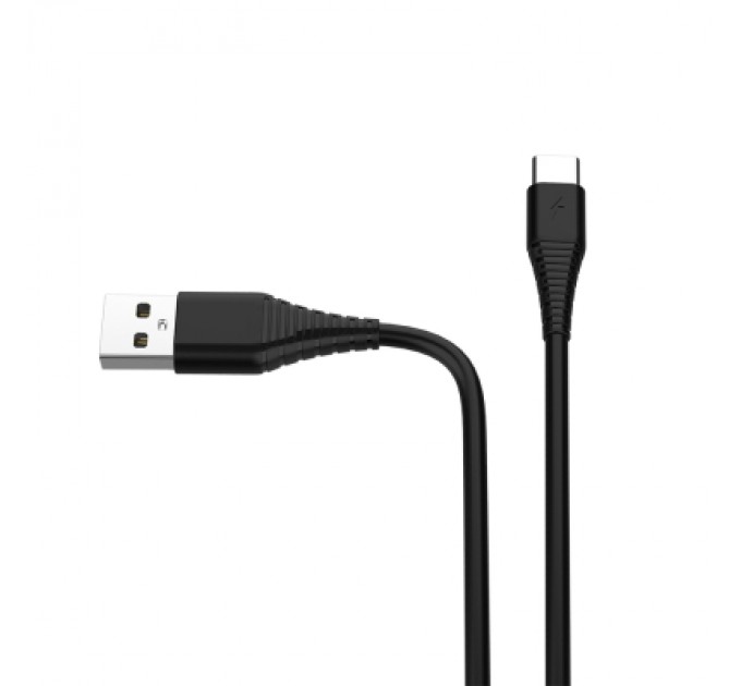 ColorWay Зарядний пристрій ColorWay 1USB Quick Charge 3.0 (18W) black + cable Type C (CW-CHS013QCC-BK)