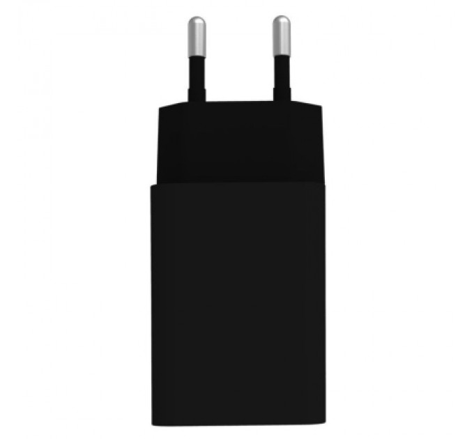 ColorWay Зарядний пристрій ColorWay 1USB Quick Charge 3.0 (18W) black + cable Type C (CW-CHS013QCC-BK)