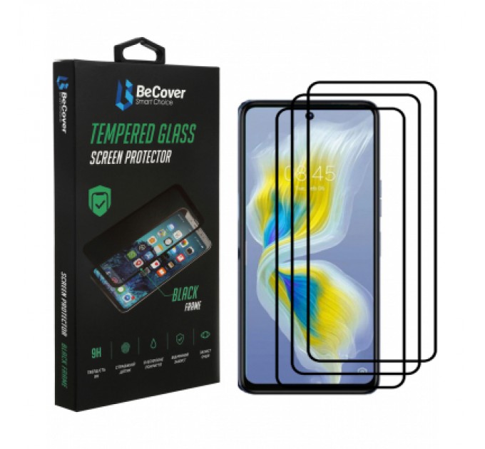 BeCover Скло захисне BeCover Tecno Camon 18 Premier Black (707327)