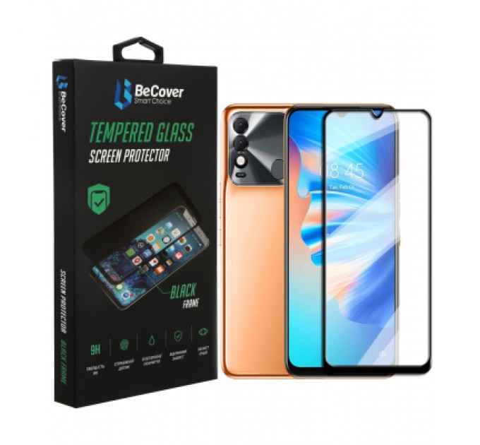 BeCover Скло захисне BeCover Tecno Spark 8T Black (707328)