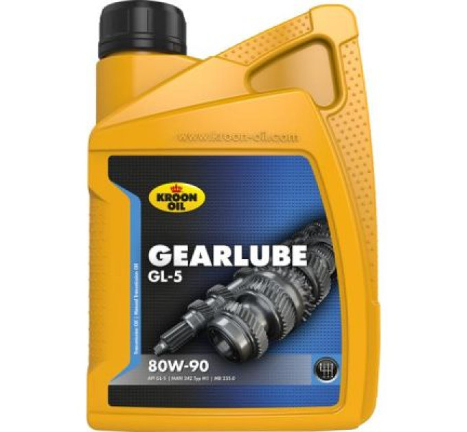 Kroon-Oil Трансмісійна олива Kroon-Oil GEARLUBE GL-5 80W-90 1л (KL 01206)