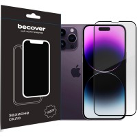 Скло захисне BeCover Apple iPhone 14 Pro Black (707968)