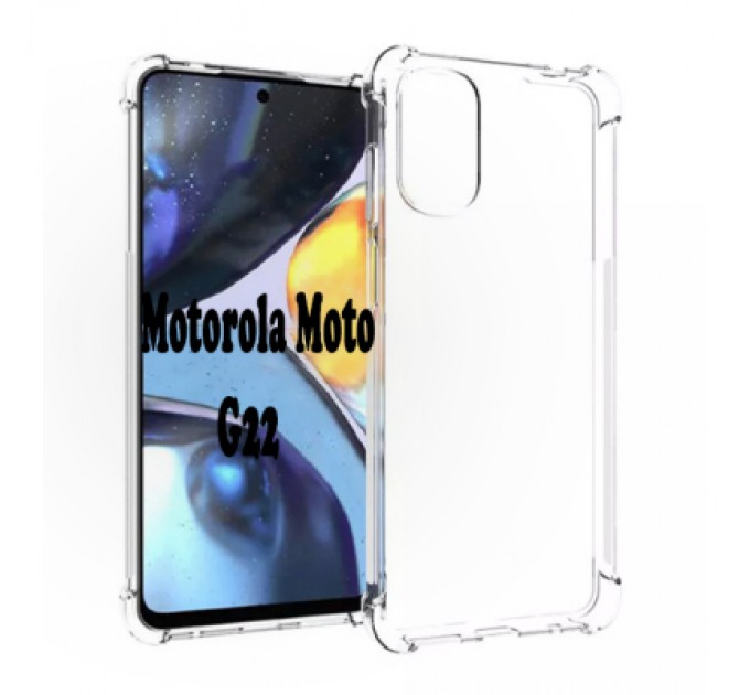 Чохол до мобільного телефона BeCover Anti-Shock Motorola Moto G22 Clear (707881)