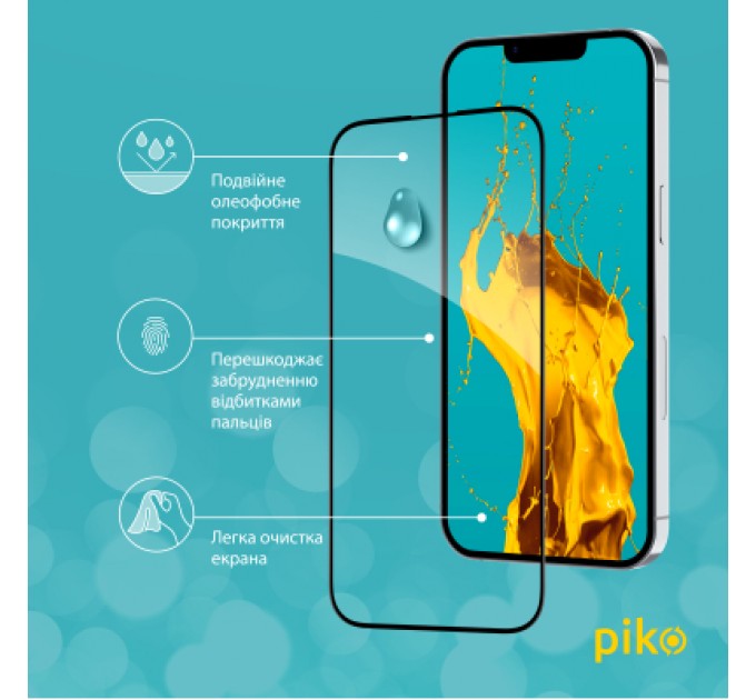 Piko Скло захисне Piko Full Glue Apple iPhone 14 (1283126541872)