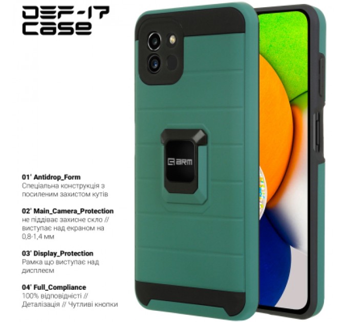 Armorstandart Чохол до мобільного телефона Armorstandart DEF17 case Samsung A03 (A035) Military Green (ARM61351)
