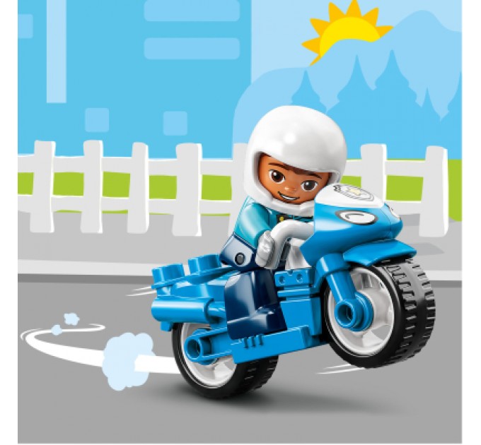 LEGO Конструктор LEGO DUPLO Town Поліцейський мотоцикл 5 деталей (10967)