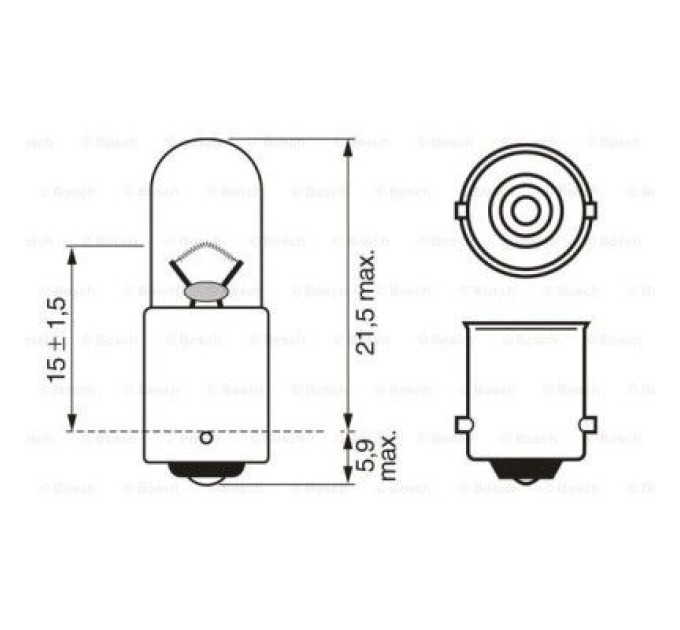 Bosch Автолампа Bosch 4W (1 987 302 817)
