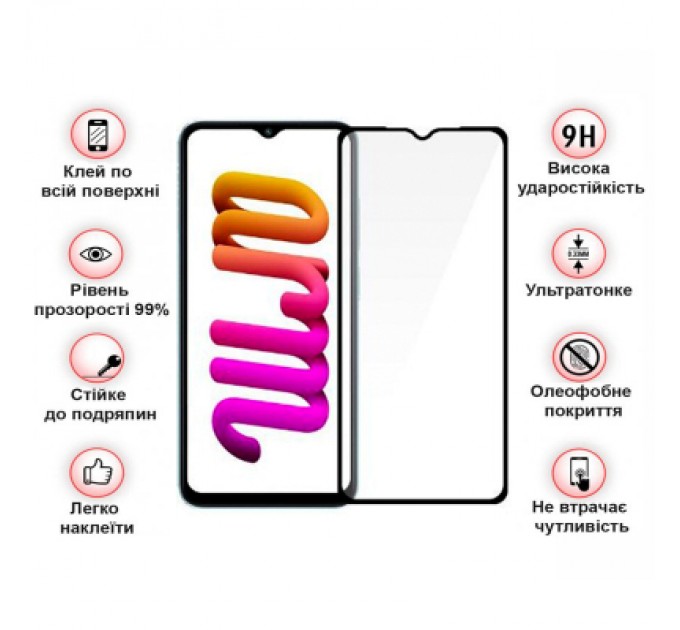 BeCover Скло захисне BeCover Poco M5 4G Black (708148)