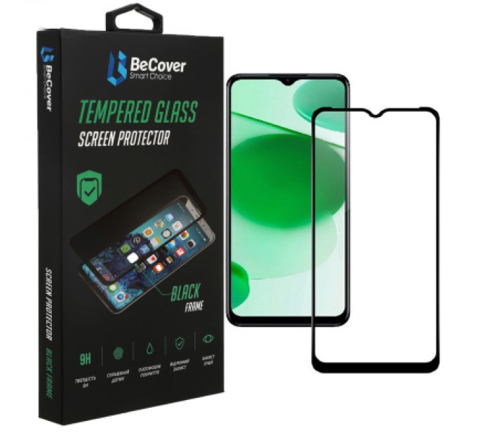 BeCover Скло захисне BeCover Realme C35 Black (708155)