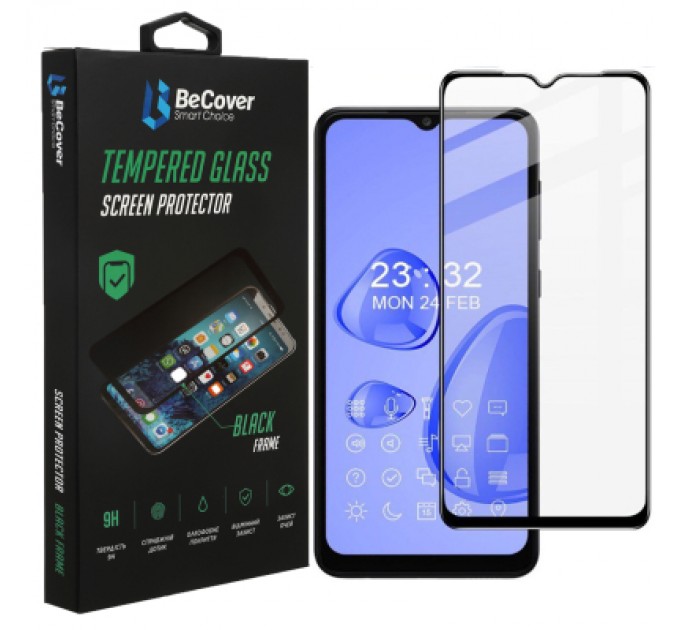 BeCover Скло захисне BeCover Samsung Galaxy A04 SM-A045 / A04s SM-A047 / A04e SM-A042 Black (708137)
