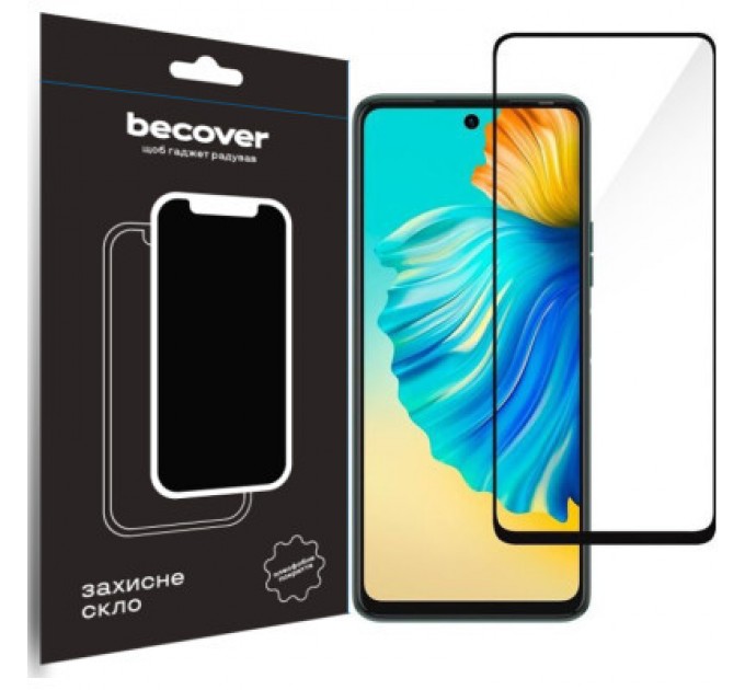 Скло захисне BeCover Tecno Camon 19 (CI6n)/19 Pro (CI8n) Black (708162)