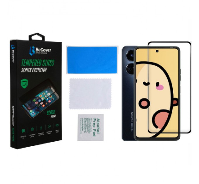 BeCover Скло захисне BeCover Tecno Camon 19 Neo (CH6i) Black (708168)