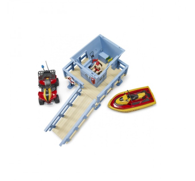 Bruder Ігровий набір Bruder Рятувальна водна станція з квадроциклом та скутером (62780)