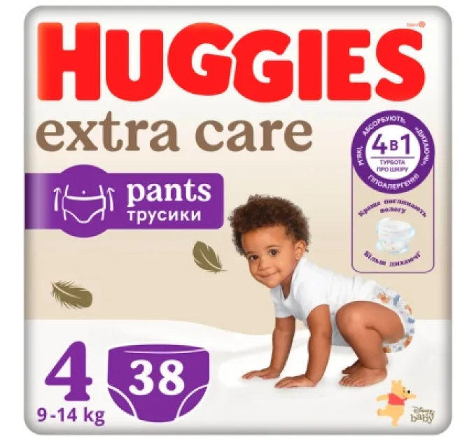 Підгузки Huggies Extra Care Pants 4 9-14 кг 38 шт (5029053549323)