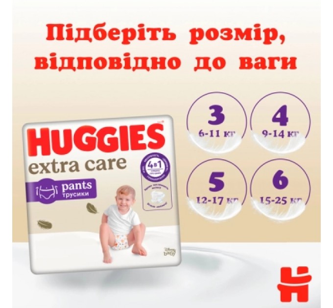 Huggies Підгузки Huggies Extra Care Pants 6 15-25 кг 30 шт (5029053582436)