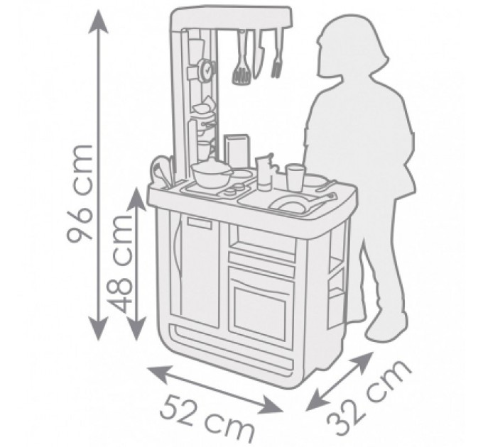 Smoby Ігровий набір Smoby Інтерактивна кухня Бон Апетит (310824)