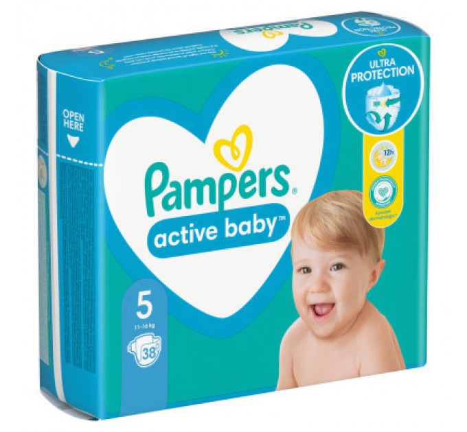 Pampers Підгузки Pampers Active Baby Junior Размер 5 (11-16 кг) 38 шт (8006540207796)