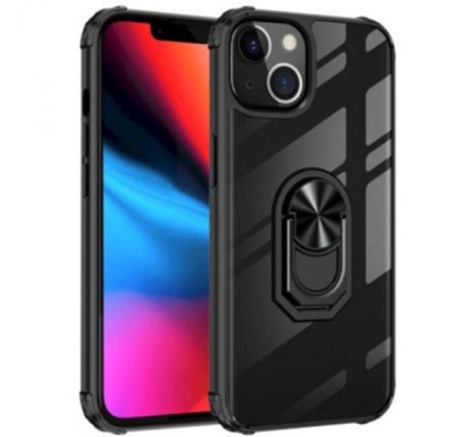 Drobak Чохол до мобільного телефона Drobak Magnetic Ring Case with Airbag Apple iPhone 11 Pro Max Black (707015)