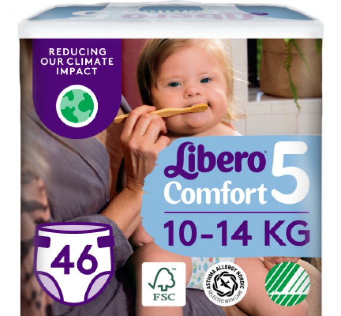 Libero Підгузки Libero Comfort Розмір 5 (10-14 кг) 46 шт (7322541756936)