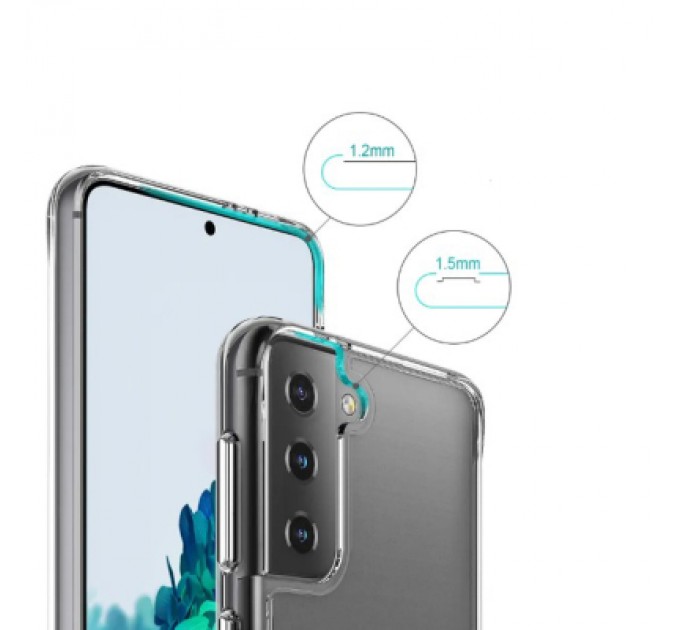 BeCover Чохол до мобільного телефона BeCover Space Case Samsung Galaxy S22 SM-S901 Transparancy (708588)