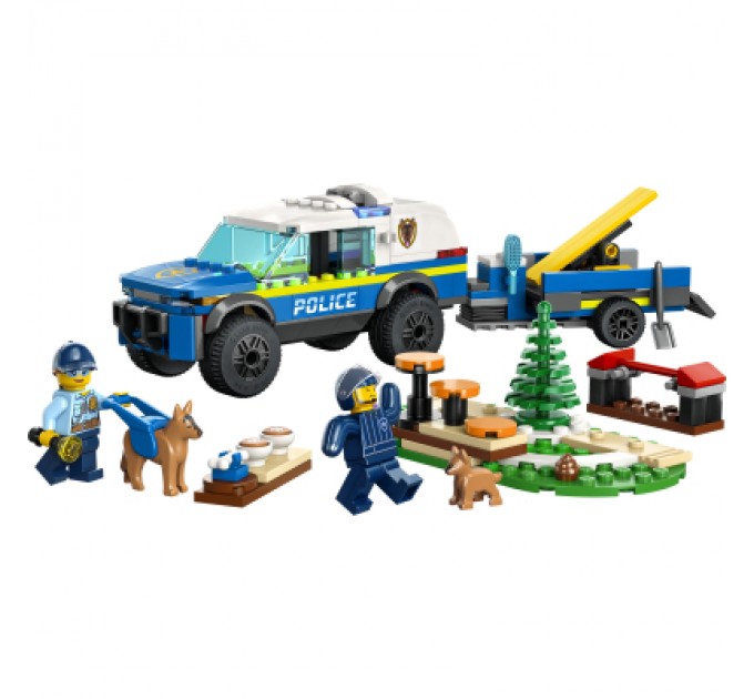 LEGO Конструктор LEGO City Мобільний майданчик для дресування поліцейських собак 197 деталей (60369)