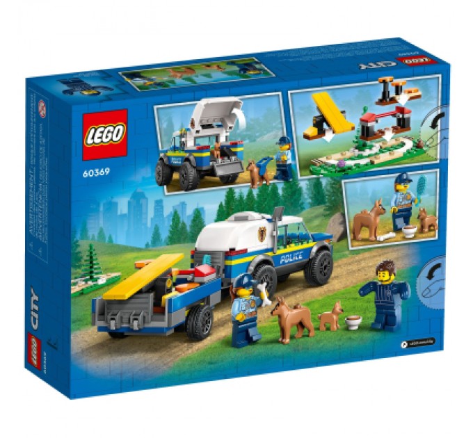 LEGO Конструктор LEGO City Мобільний майданчик для дресування поліцейських собак 197 деталей (60369)