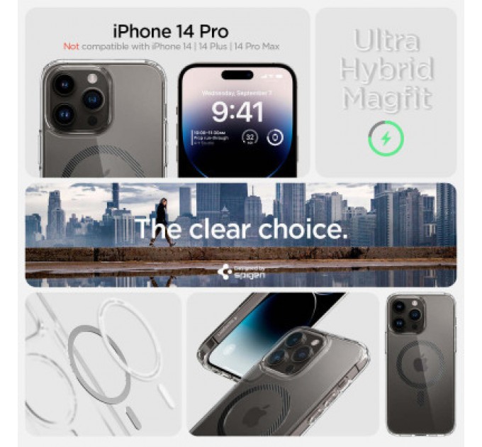 Spigen Чохол до мобільного телефона Spigen Apple iPhone 14 Pro Ultra Hybrid MagFit, Carbon Fiber (ACS04971)