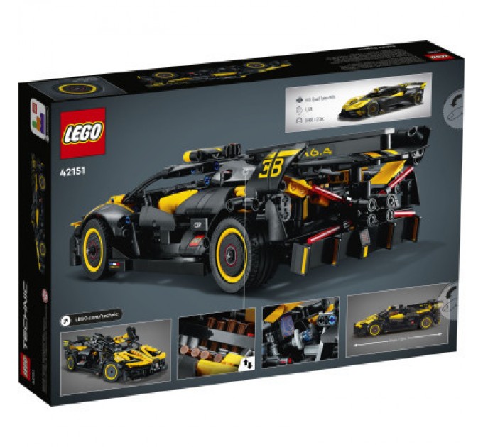 Конструктор LEGO Technic Bugatti Bolide 905 деталей (42151)