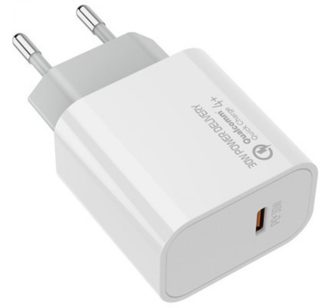ColorWay Зарядний пристрій ColorWay PD Port PPS USB Type-C (30W) white (CW-CHS038PD-WT)
