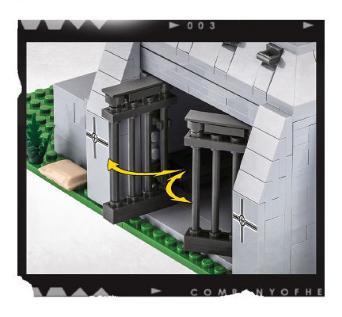 Cobi Конструктор Cobi Company of Heroes 3 Німецький дот, 642 деталей (COBI-3043)