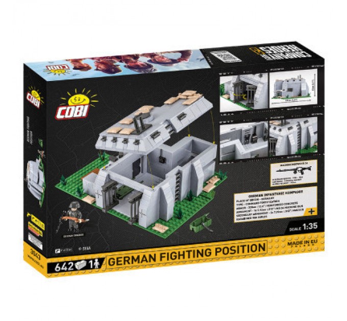 Cobi Конструктор Cobi Company of Heroes 3 Німецький дот, 642 деталей (COBI-3043)