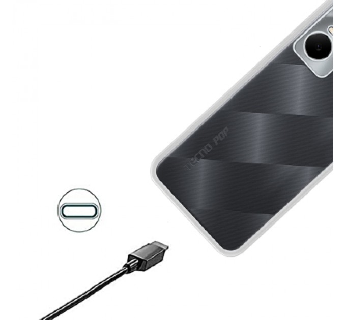 BeCover Чохол до мобільного телефона BeCover Tecno Pop 6 Pro (BE8) Transparancy (708666)
