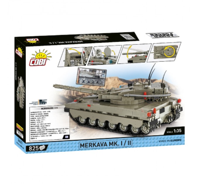 Cobi Конструктор Cobi Танк Меркава Mk 1, 825 деталей (COBI-2621)