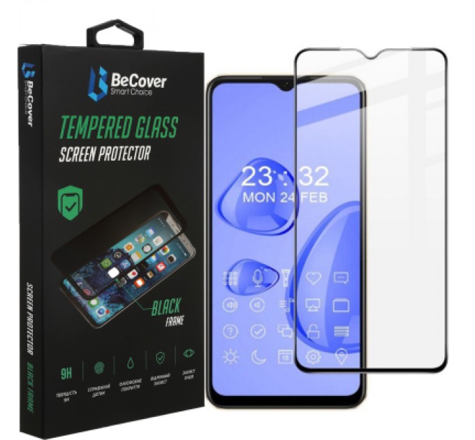 BeCover Скло захисне BeCover Oppo A57s Black (708550)