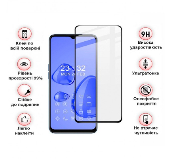 BeCover Скло захисне BeCover Realme 10 Black (708570)