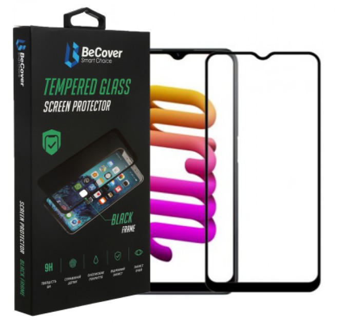 BeCover Скло захисне BeCover Realme C30/C30s/C33 Black (708568)