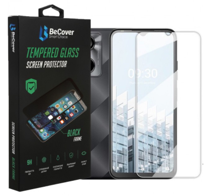 BeCover Скло захисне BeCover Tecno Pop 6 Pro (BE8) 3D Crystal Clear Glass (708555)
