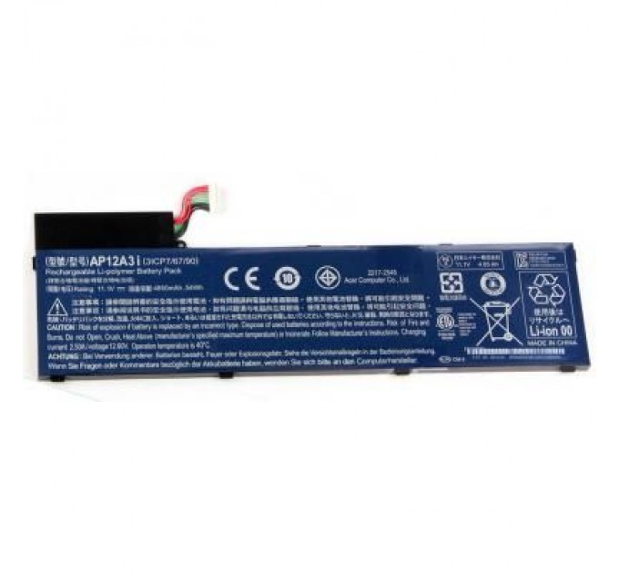 Acer Акумулятор до ноутбука Acer Acer AP12A3i Aspire M3 4850mAh (54Wh) 6cell 11.1V Li-ion (A47020)