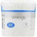 Vintage Ватні палички Vintage в пластиковому стакані 200 шт. (4820164151570)