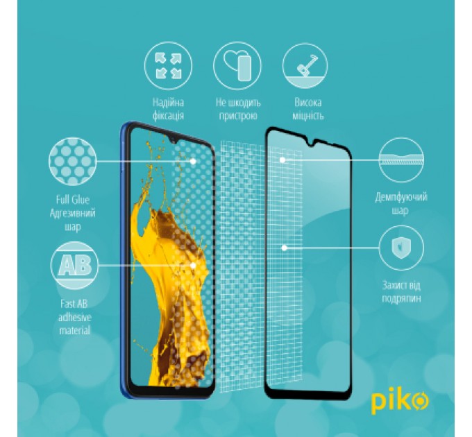 Скло захисне Piko Full Glue Xiaomi Redmi 10C (1283126527180)