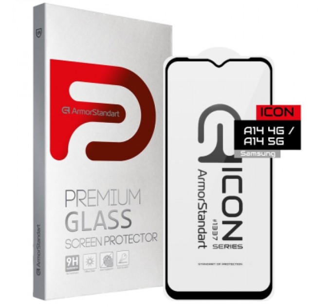 Armorstandart Скло захисне Armorstandart Icon Samsung A14 4G / A14 5G Black (ARM66210)