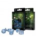 Набір кубиків для настільних ігор Q-Workshop Elvish Translucent blue Dice Set (7 шт) (SELV11)